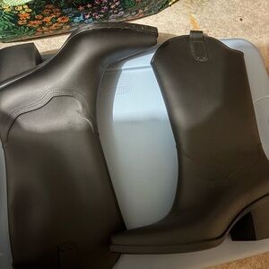 Jeffrey Campbell  Western Style Rain Black Boots